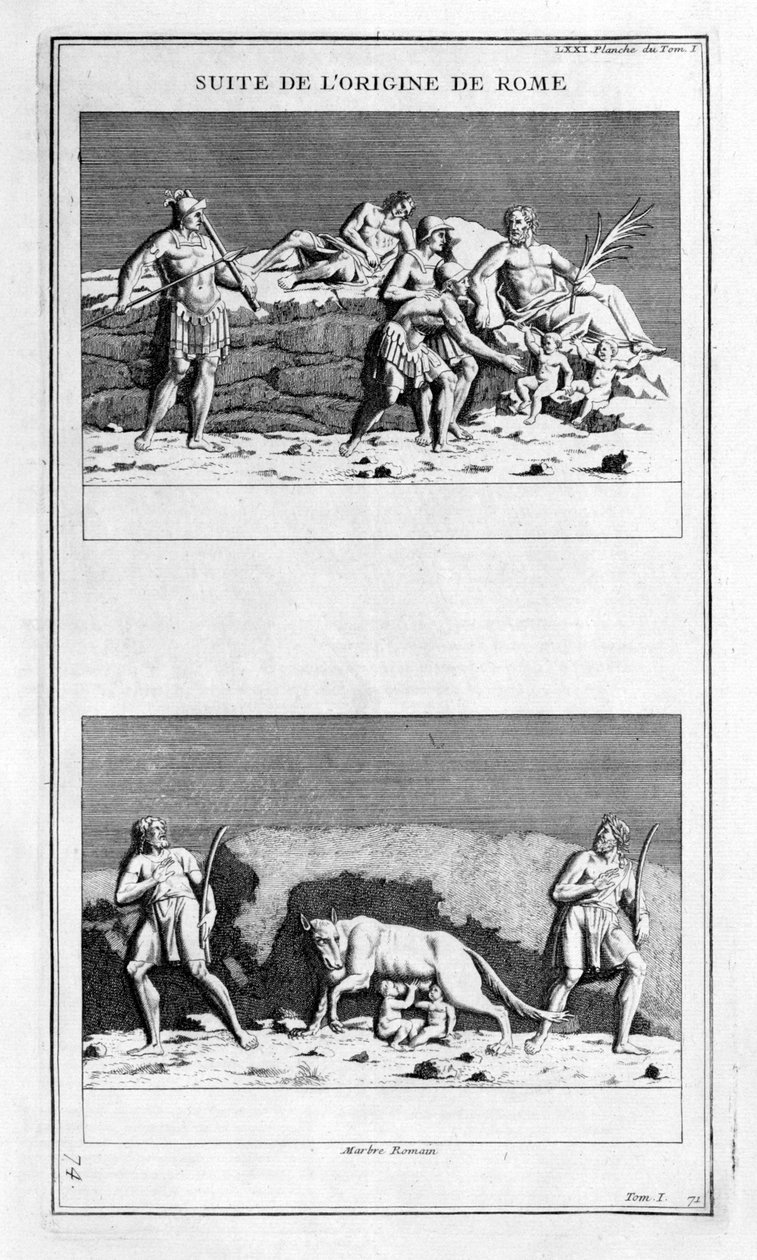The Origin of Rome, 1757 by Bernard de Montfaucon