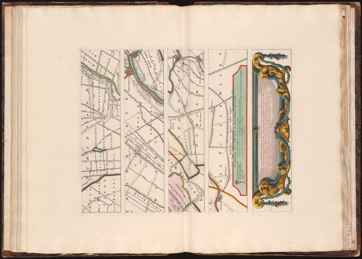 New Map of the Land of Utrecht According to the Order of the Hon. Lords States... Measured and Mapped by Bernard du Roy, Engineer; G. Hoet del. Ornam.; T. Doesburgh sculps by Bernard de Roĳ