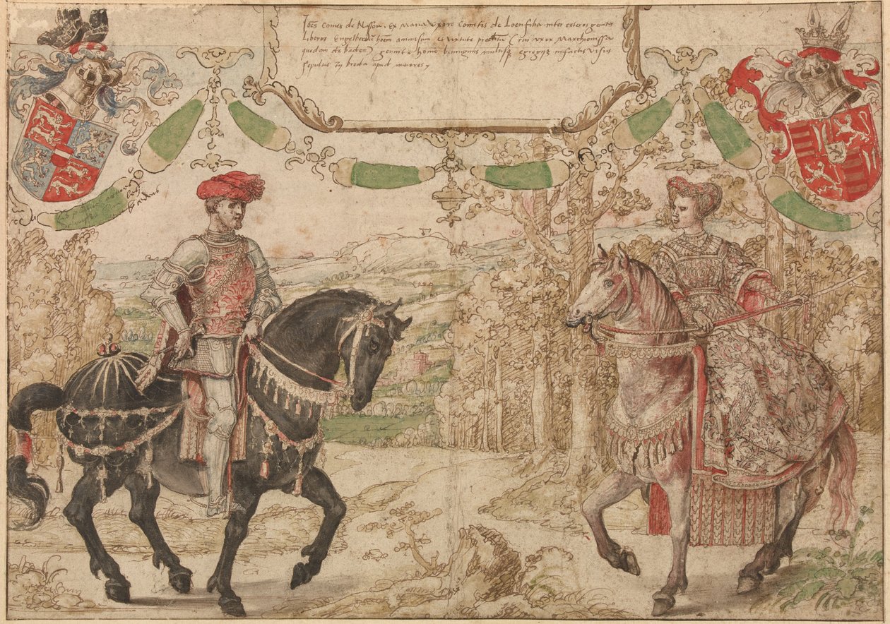Count Jan Johann IV of Nassau and His Wife Maria, Countess of Loon and Heinsberg, ca 1530 by Bernard van Orley