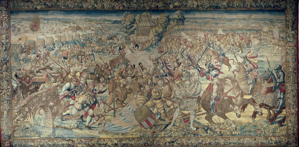 Episode of the Battle of Pavia (1525) by Bernard van Orley