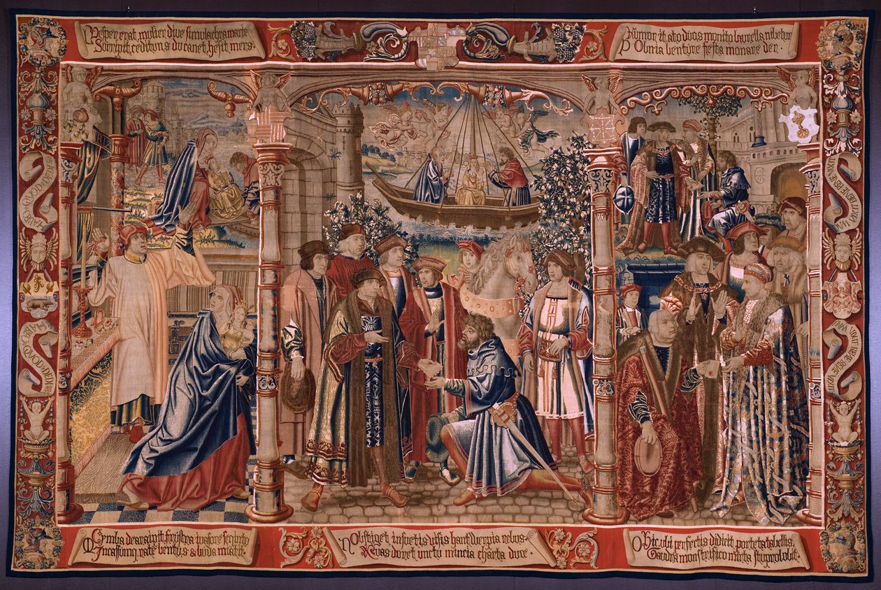 Series The Legend of the Madonna of the Sablon. The statue of the Madonna comes to the church of Sablon. by Bernard van Orley