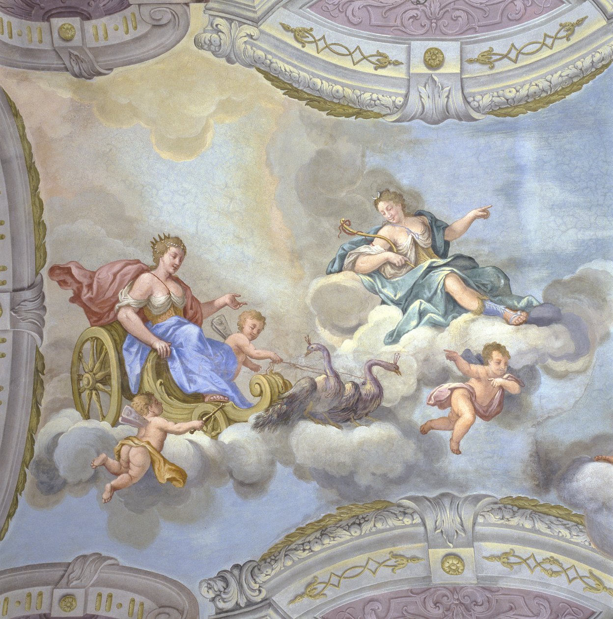 Juno Riding a Chariot, c.1760 by Bernardino and Galliari Galliari