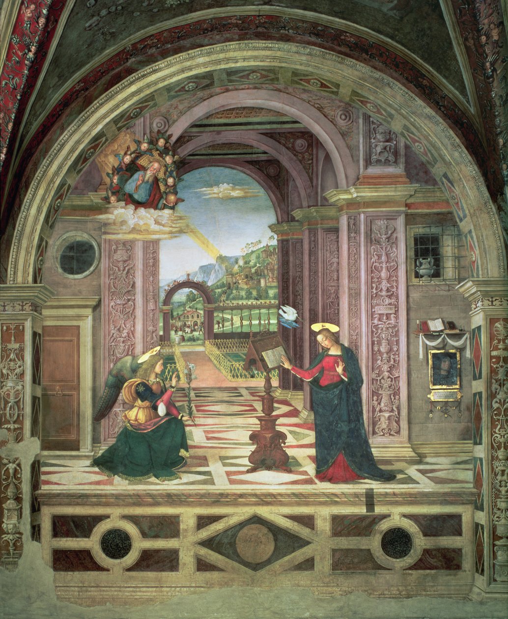 Annunciation, 1501 by Bernardino di Betto Pinturicchio
