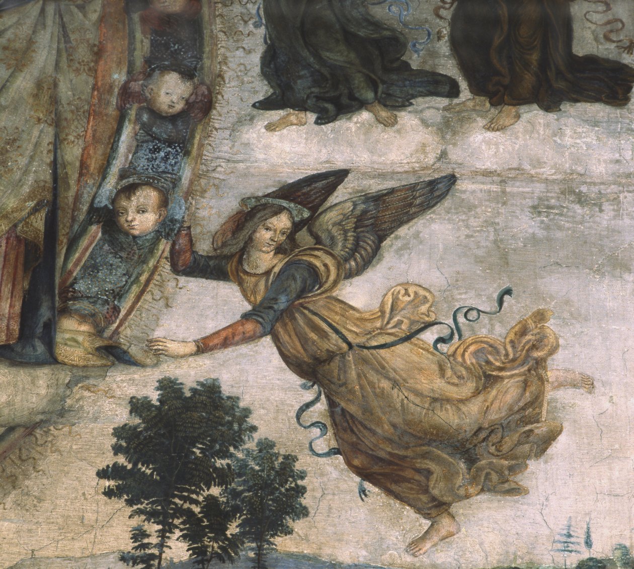 Scenes from the life of Mary (detail) by Bernardino di Betto Pinturicchio