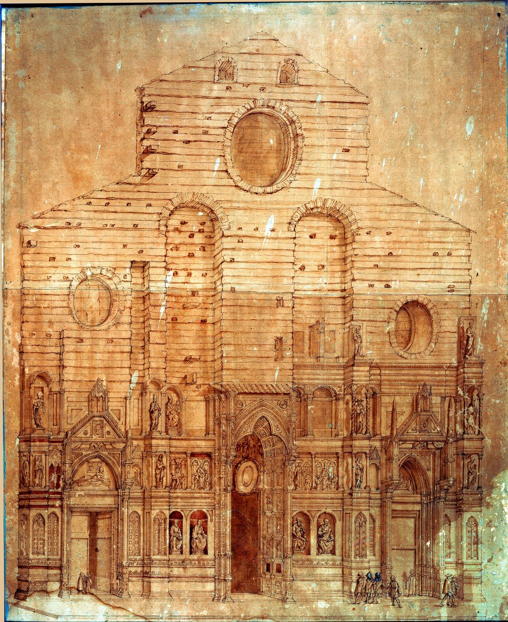 Facade of the Cathedral of Florence by Bernardino Barbatelli Poccetti