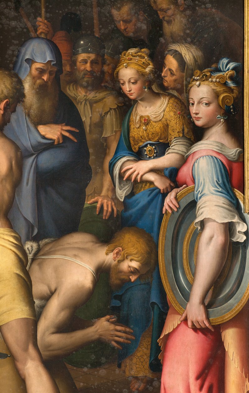 Chapel of Our Lady of the People, Second Span North Side, Decollation of the Baptist (detail) by Bernardino Campi