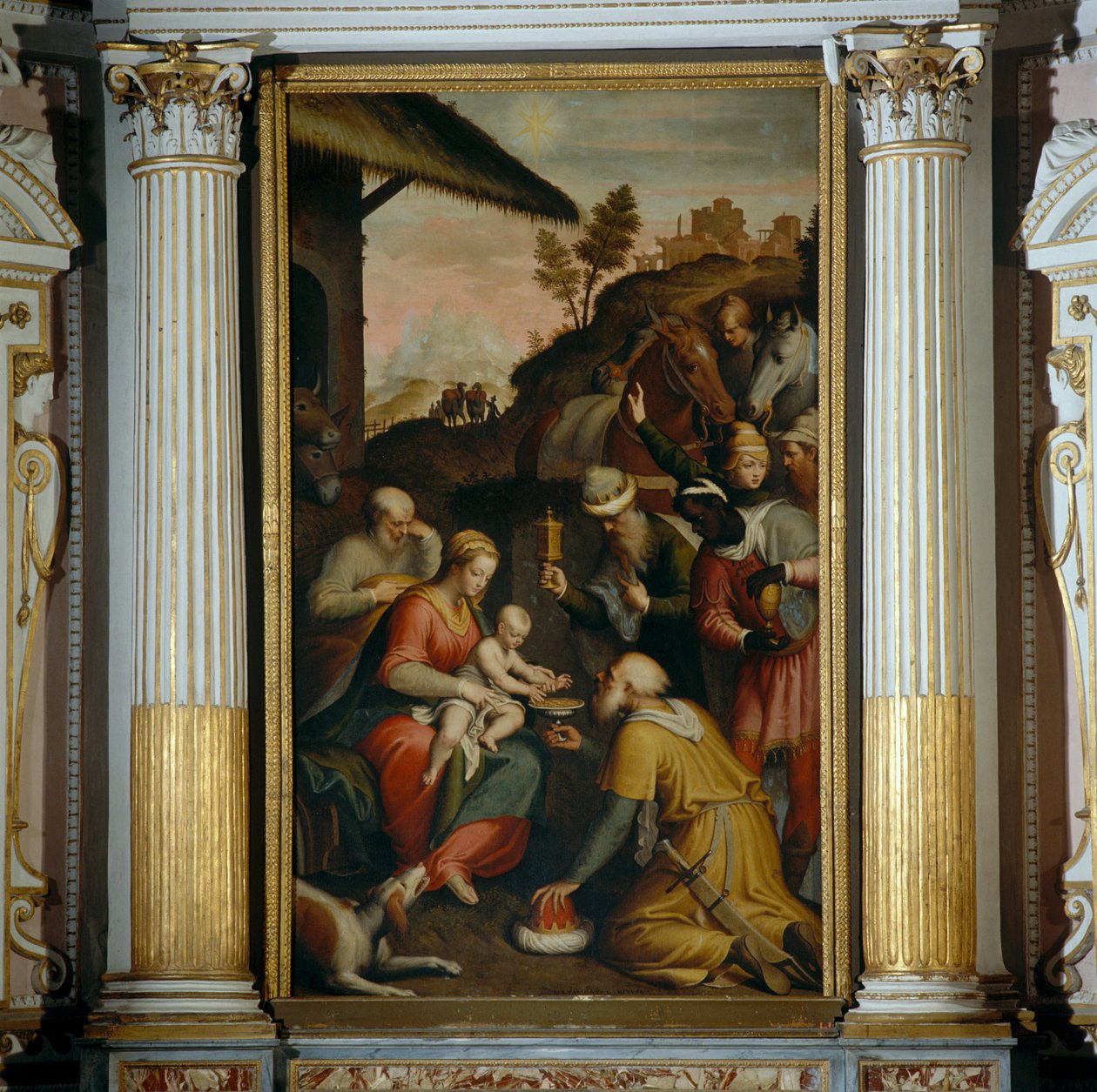 The Adoration of the Magi by Bernardino Campi