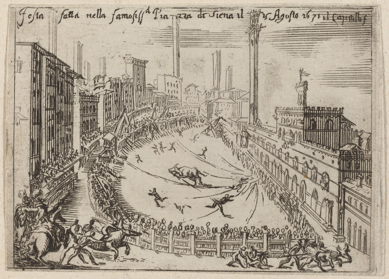 The Piazza, Siena by Bernardino Capitelli