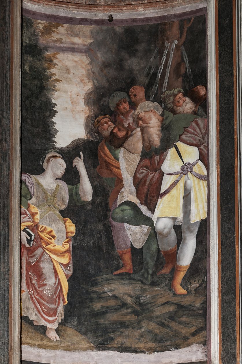 Detail of The Martyrdom of Saint Catherine by Bernardino Lanino