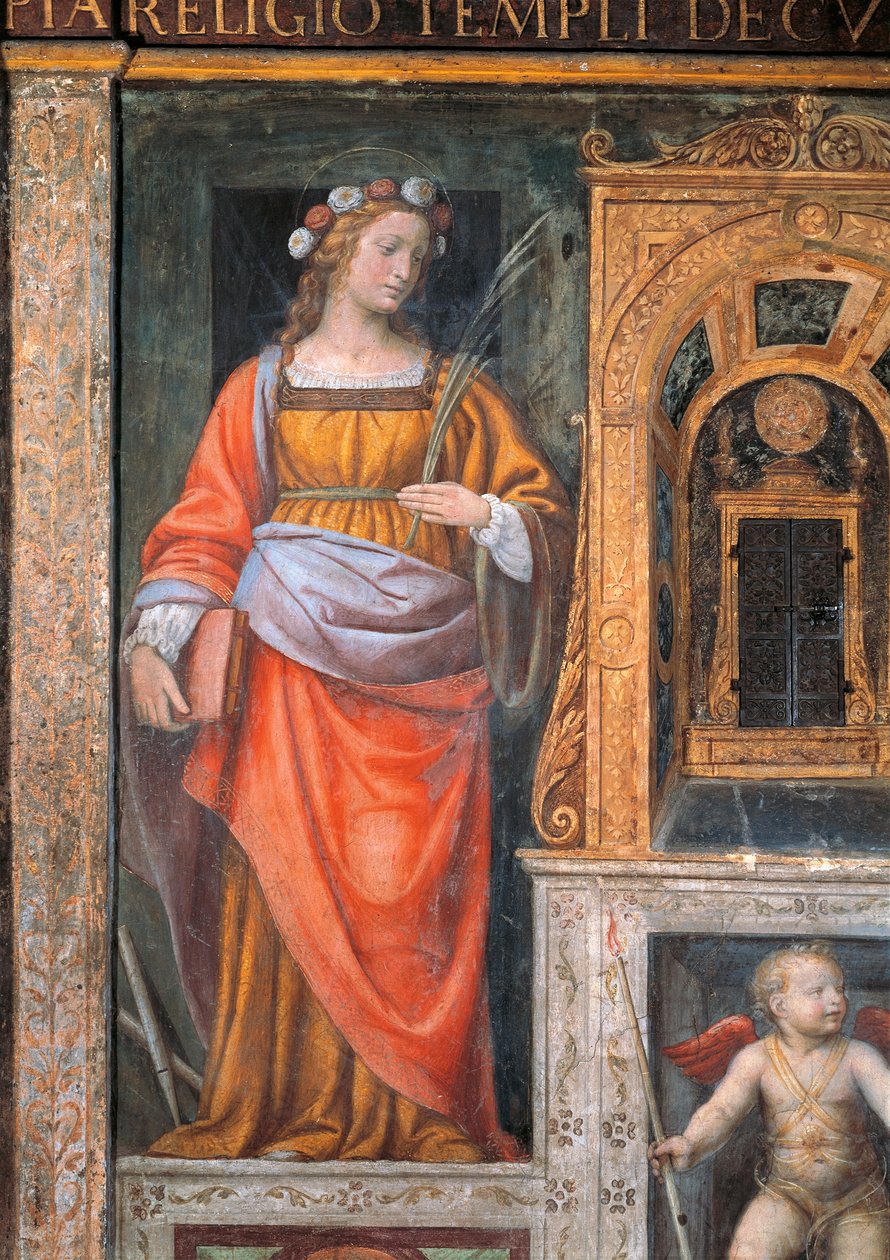 Santa Cecilia, Church of Saint Maurice al Monastero Maggiore, Milan by Bernardino Luini
