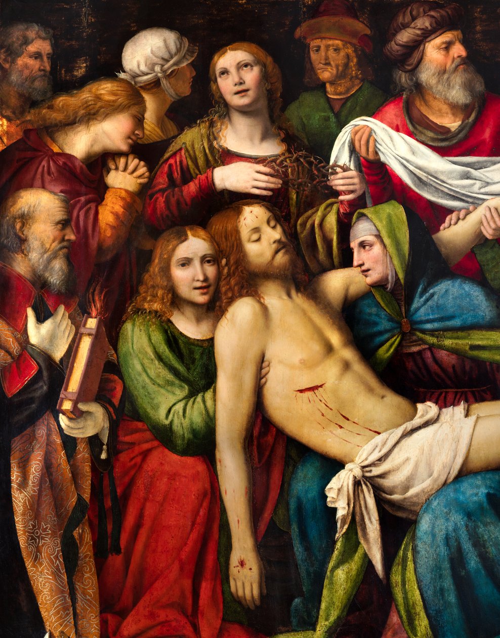 Milan, Church of San Giorgio al Palazzo, Bernardino Luini, Deposition by Bernardino Luini