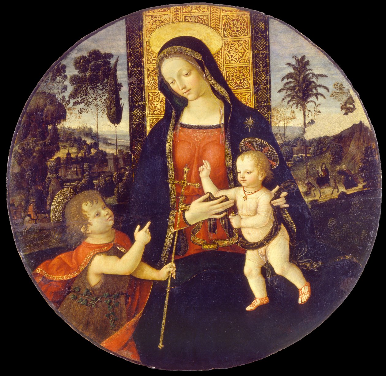 Virgin and Child with John the Baptist as a Boy by Bernardino Pinturicchio