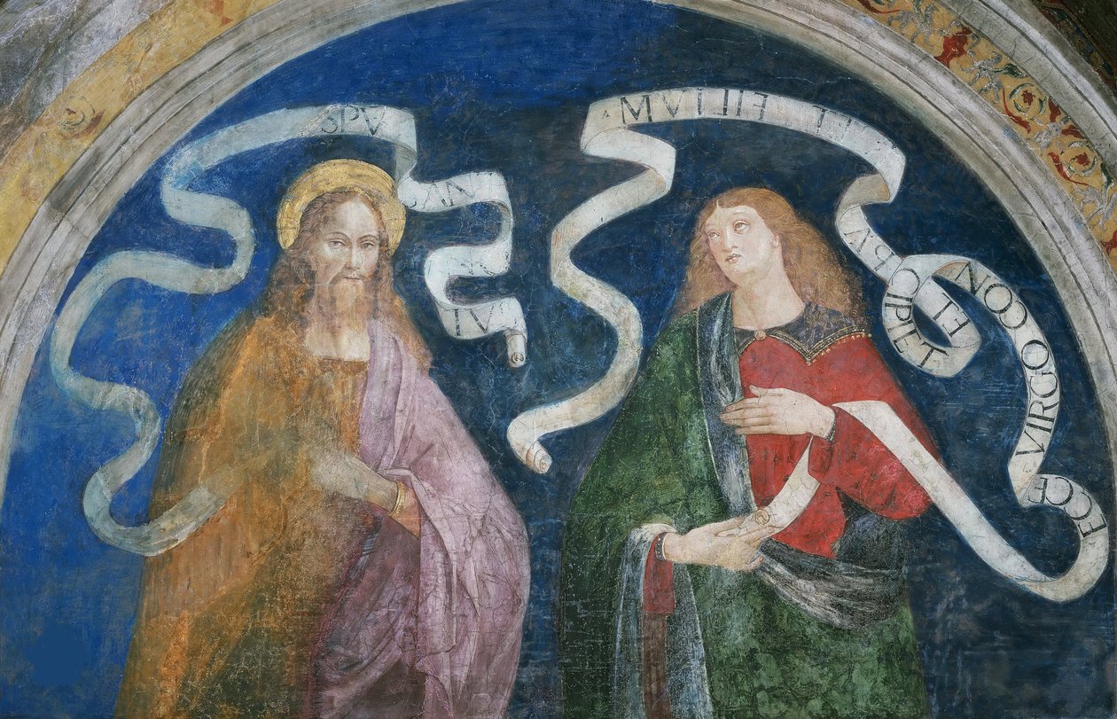 Andrew the Apostle and the Prophet Isaiah by Bernardino di Betto (workshop of) Pinturicchio