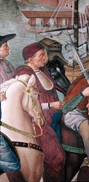 Cardinal Domenico Capranica (detail) by Bernardino di Betto Pinturicchio