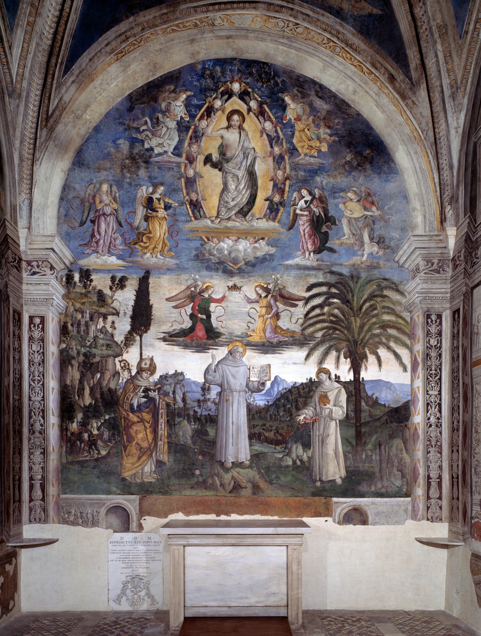 Glory of Bernardino of Siena by Bernardino di Betto Pinturicchio