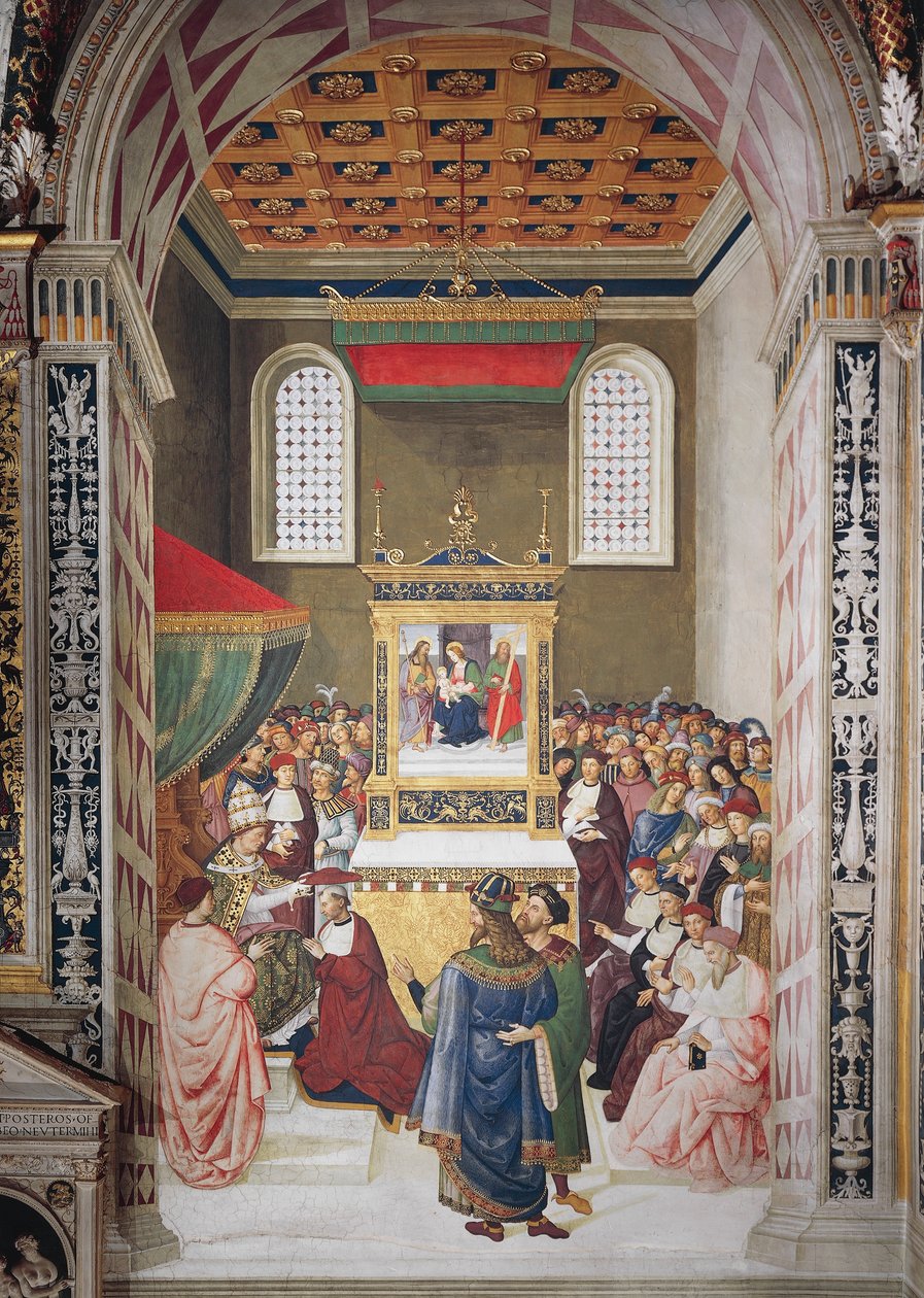 Enea Silvio Piccolomini receiving cardinal