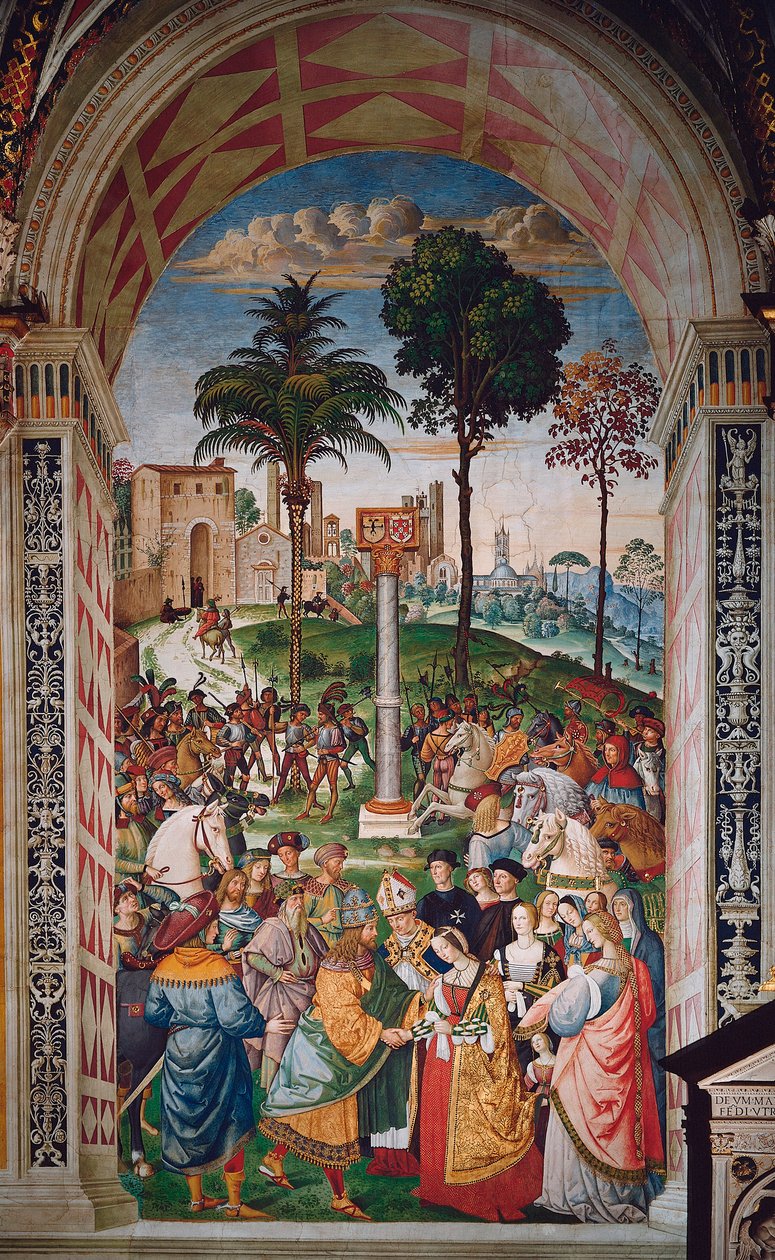 Life of Pope Pius II (Enea Silvio Piccolomini) by Bernardino di Betto Pinturicchio