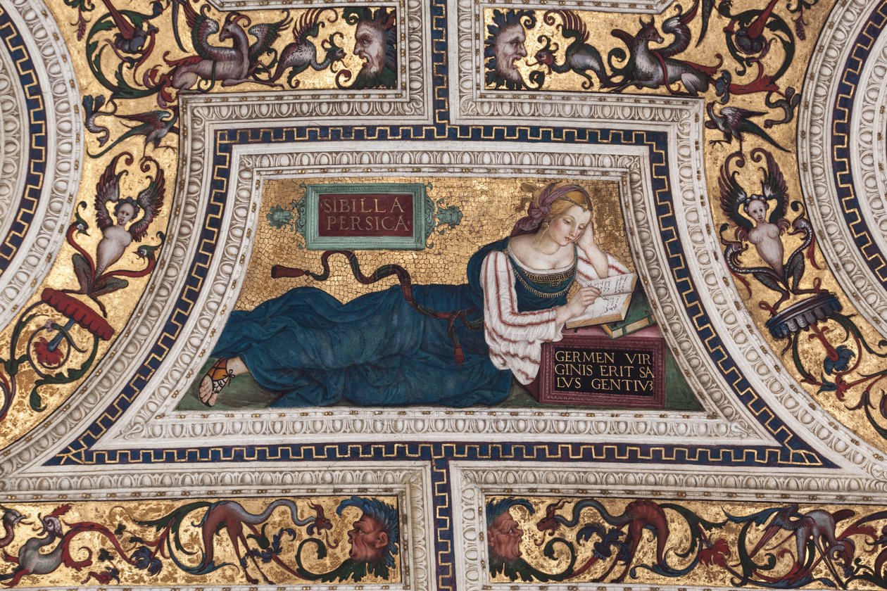 Persian Sibyl (detail) by Bernardino di Betto Pinturicchio