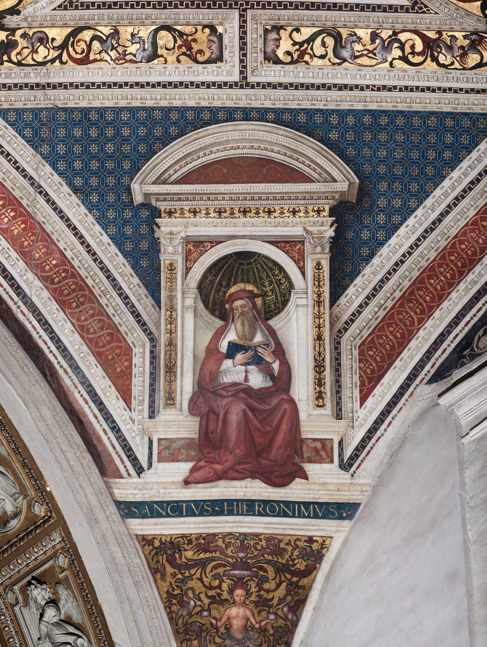 Saint Jerome (detail) by Bernardino di Betto Pinturicchio