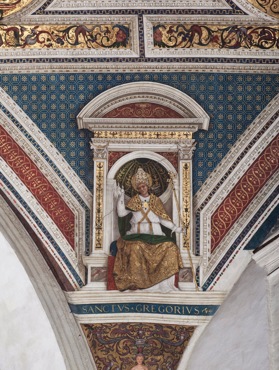 St Gregory the Great (detail) by Bernardino di Betto Pinturicchio