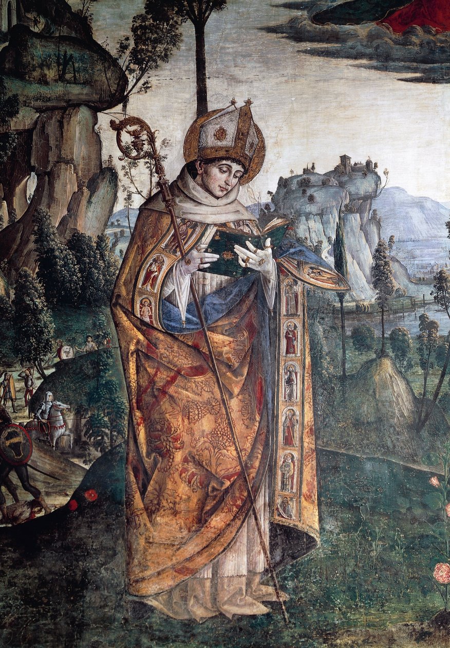 St Louis of Toulouse (detail) by Bernardino di Betto Pinturicchio