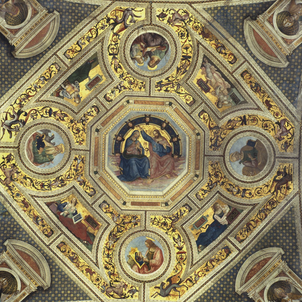 Vault of the Presbytery, Santa Maria del Popolo, Rome, c.1484-92 by Bernardino di Betto Pinturicchio