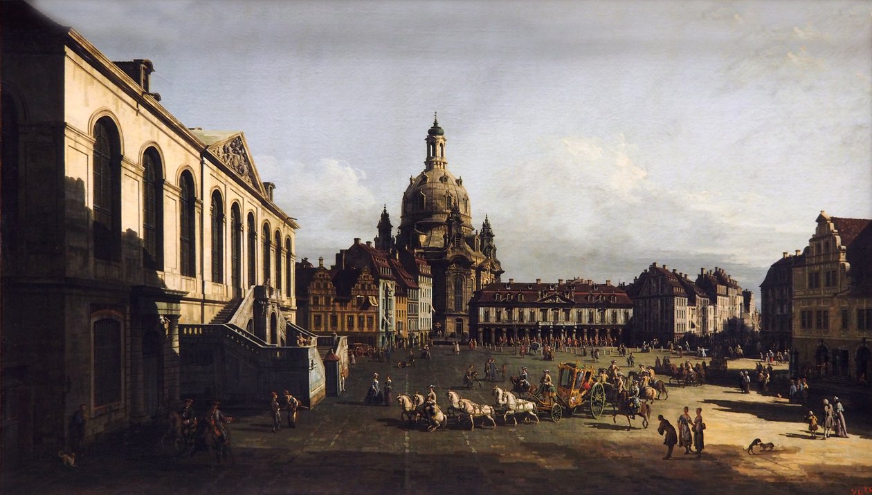 The New Market in Dresden by Bernardo Bellotto