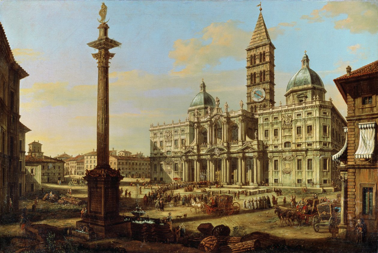 Santa Maria Maggiore, Rome, 1739 by Bernardo Bellotto