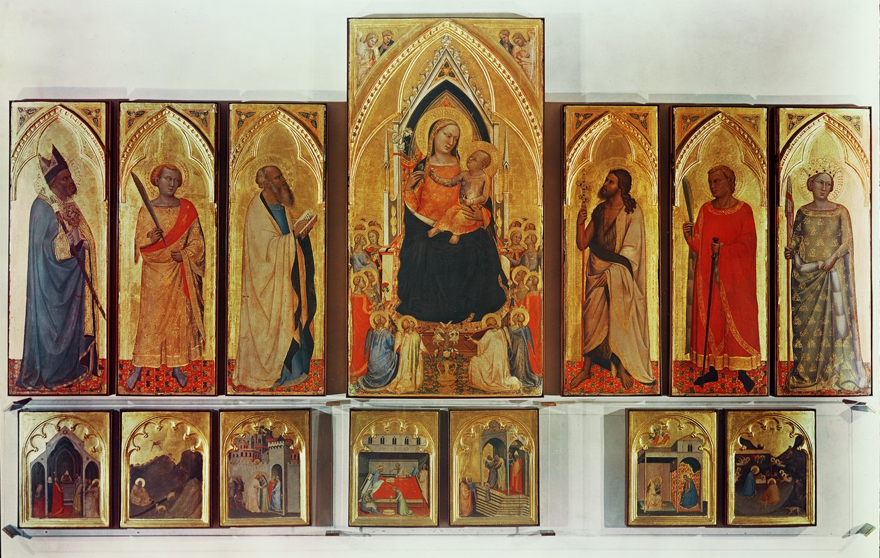The Virgin and Child with Saints, Broken Down Polyptych by Bernardo Daddi
