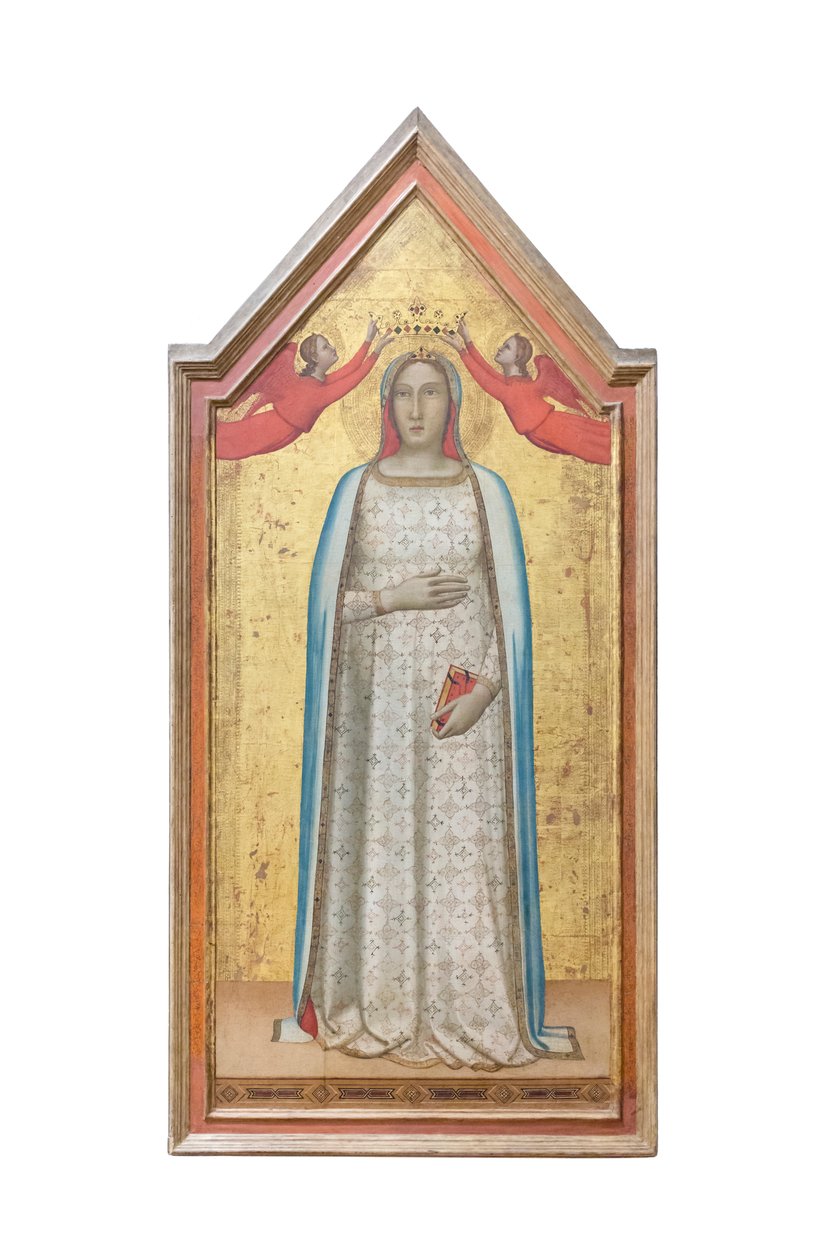 The "Madonna del Parto" crowned by angels by Bernardo (workshop of) Daddi