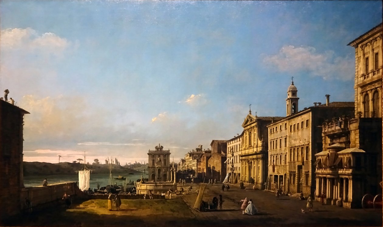 View of the Via di Ripetta in Rome, 1742–1744 by Bernardo Bellotto