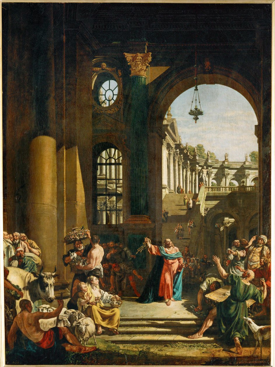 Jesus Drives the Money-Changers and Merchants from the Temple by Bernardo Bellotto
