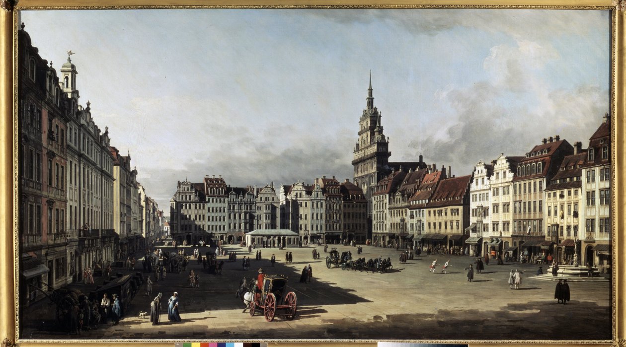 The Old Market Place in Dresden (1750-1752) by Bernardo Bellotto