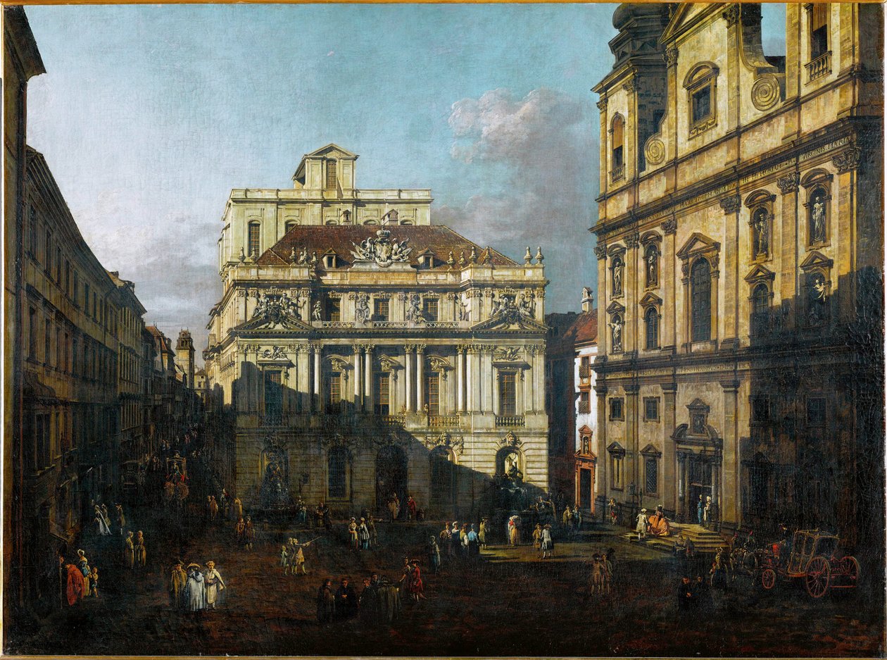Old University Square in Vienna, Austria by Bernardo Bellotto