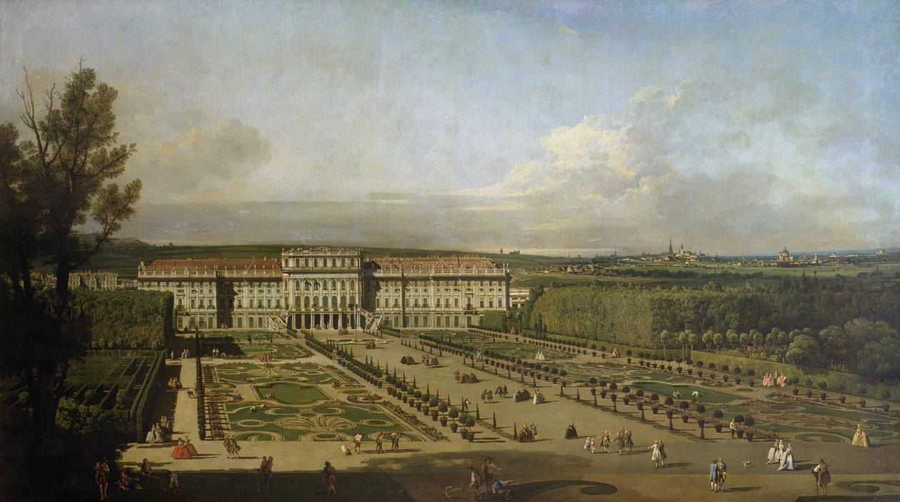 Schonbrunn Palace and gardens, 1759-61 by Bernardo Bellotto
