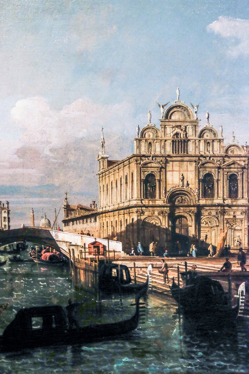 The Rio dei Mendicanti and the Scuola di San Marco by Bernardo Bellotto