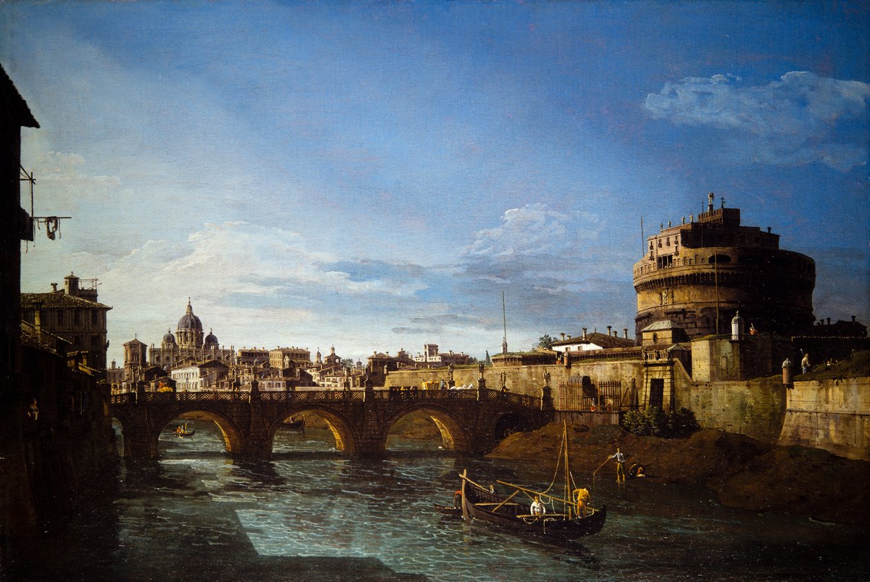 Two Views of Rome by Bernardo Bellotto
