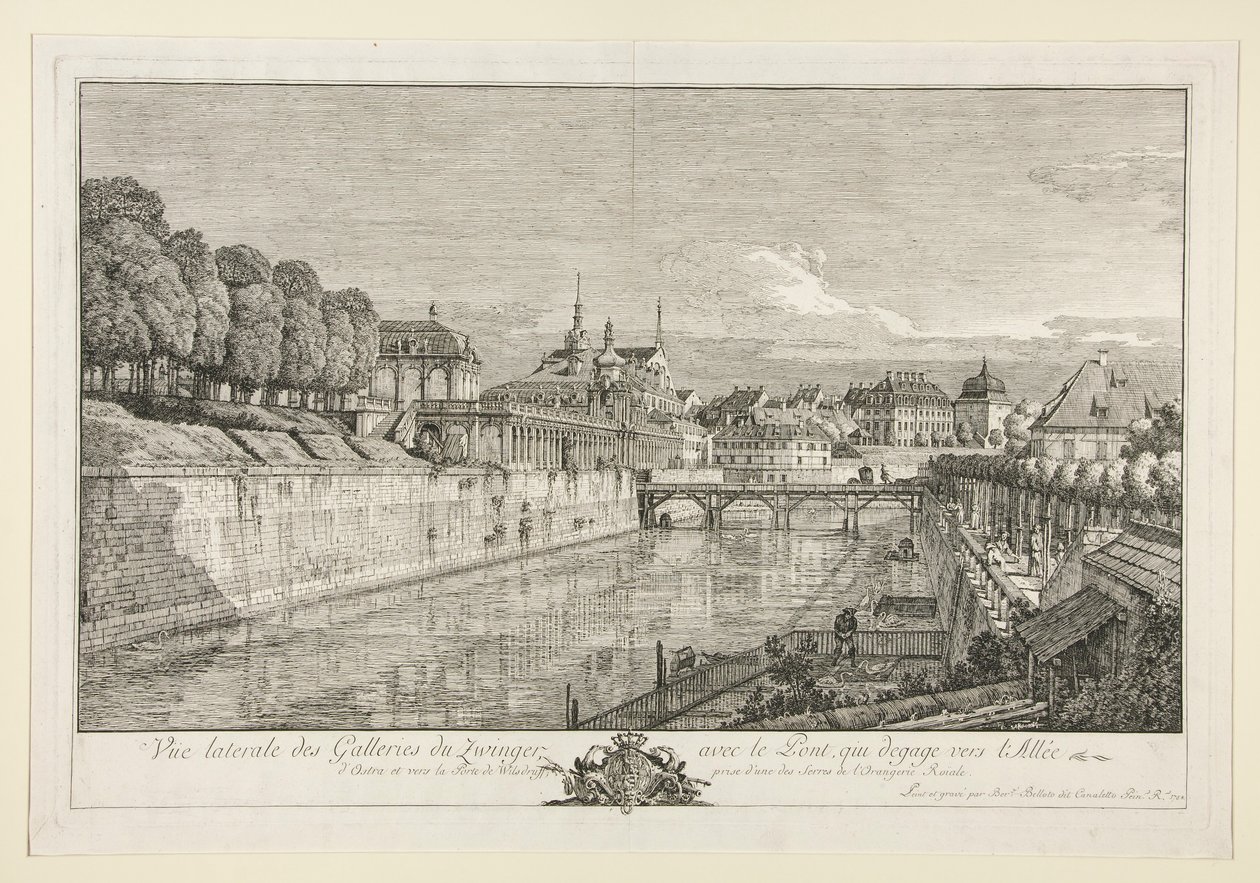 View of the Zwinger, Dresden by Bernardo Bellotto