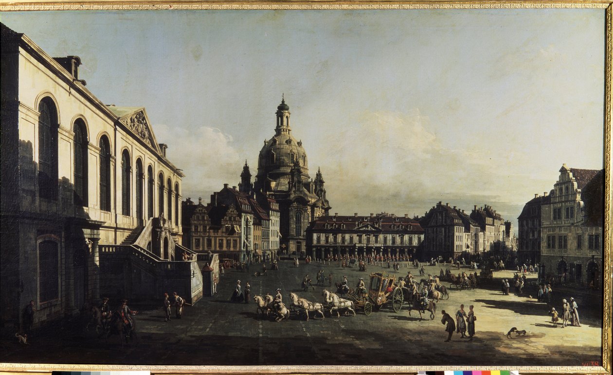 Neumarkt in Dresden by Bernardo Bellotto