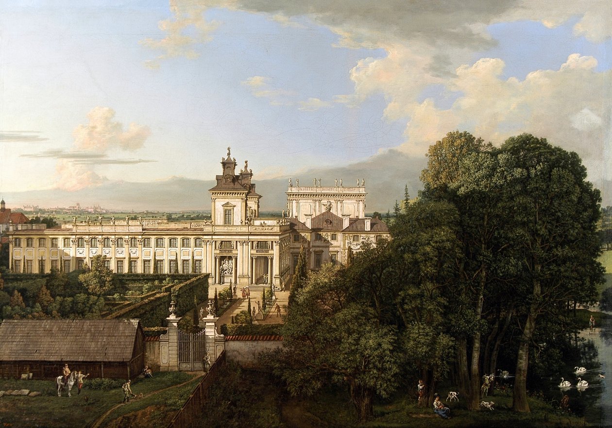 Wilanów Palace as Seen from South by Bernardo Bellotto