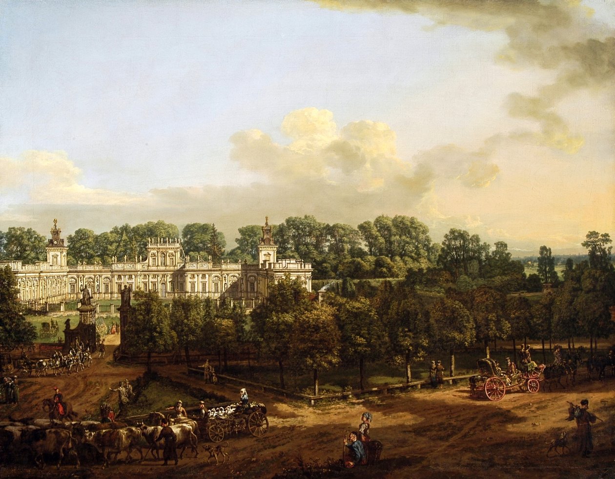 Wilanów Palace as Seen from the Entrance by Bernardo Bellotto