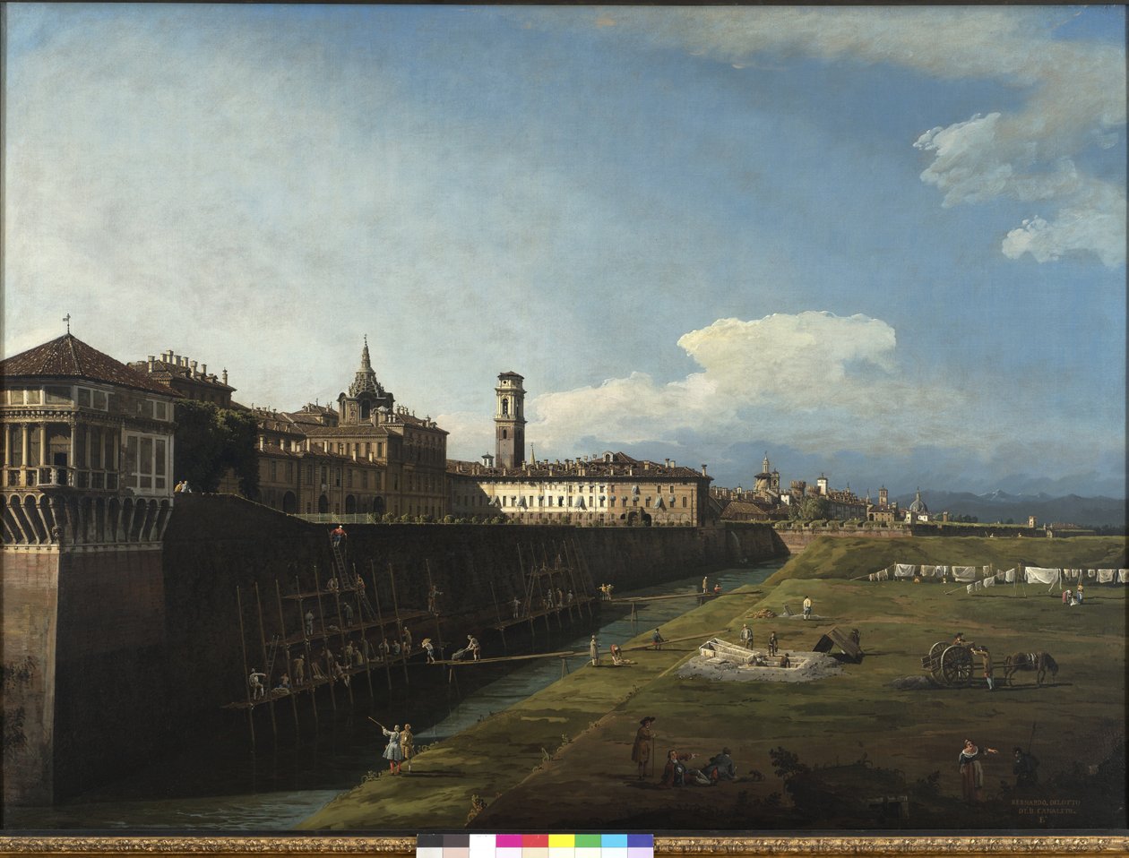 View of Turin from the Side of the Royal Gardens, 1745 by Bernardo Bellotto
