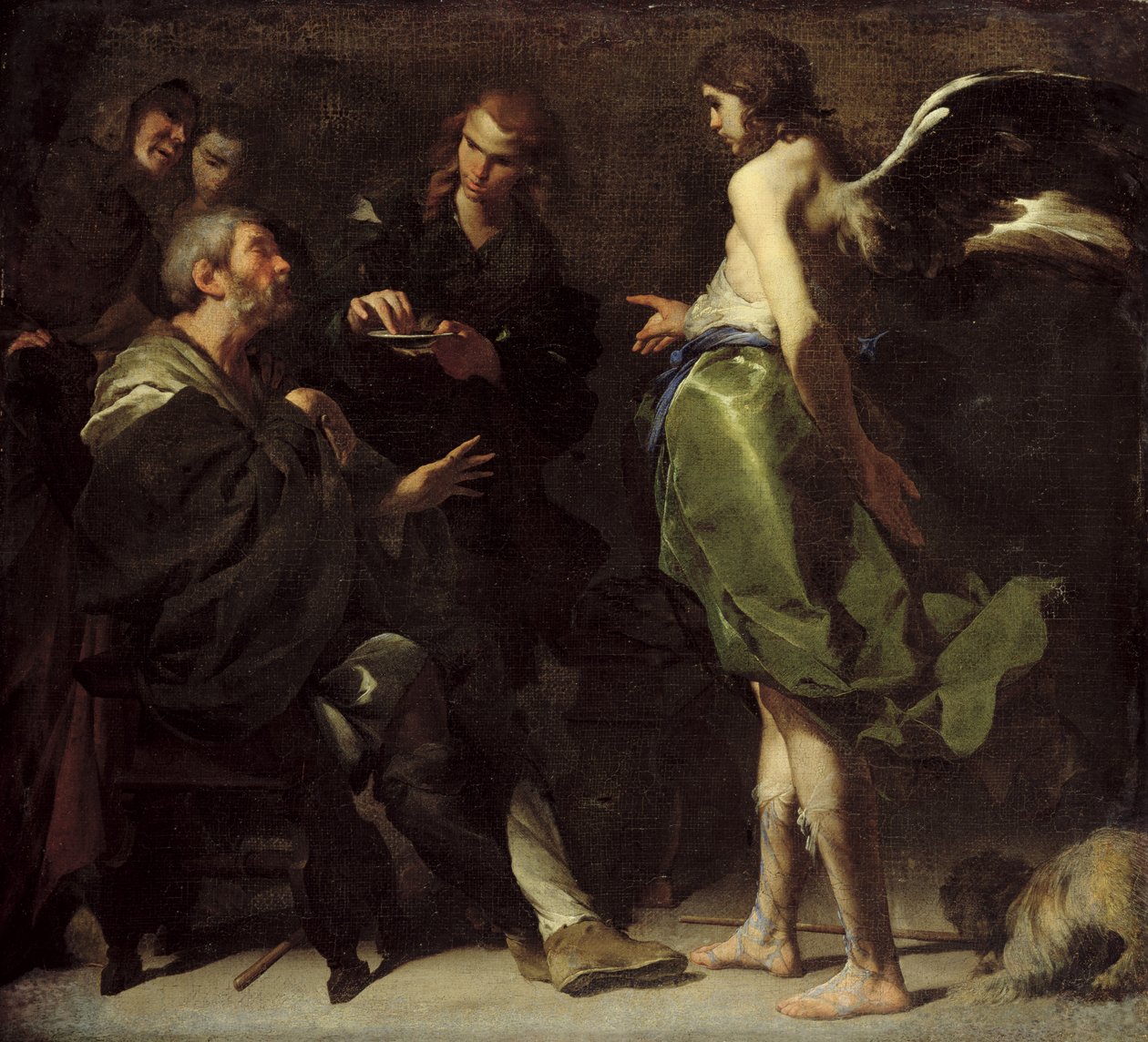 The Young Tobias Heals his Blind Father by Bernardo Cavallino