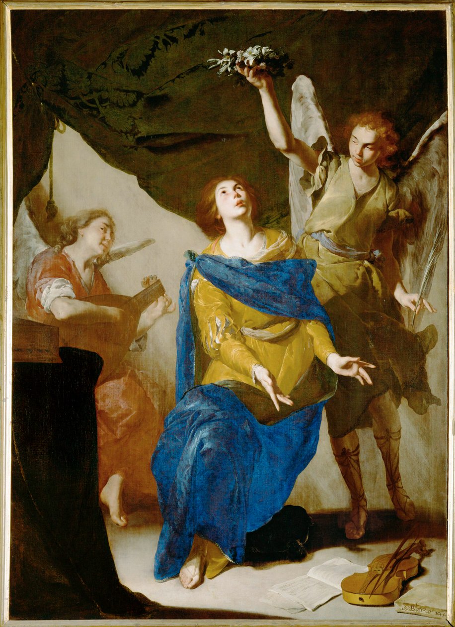The Ecstasy of Saint Cecily by Bernardo Cavallino