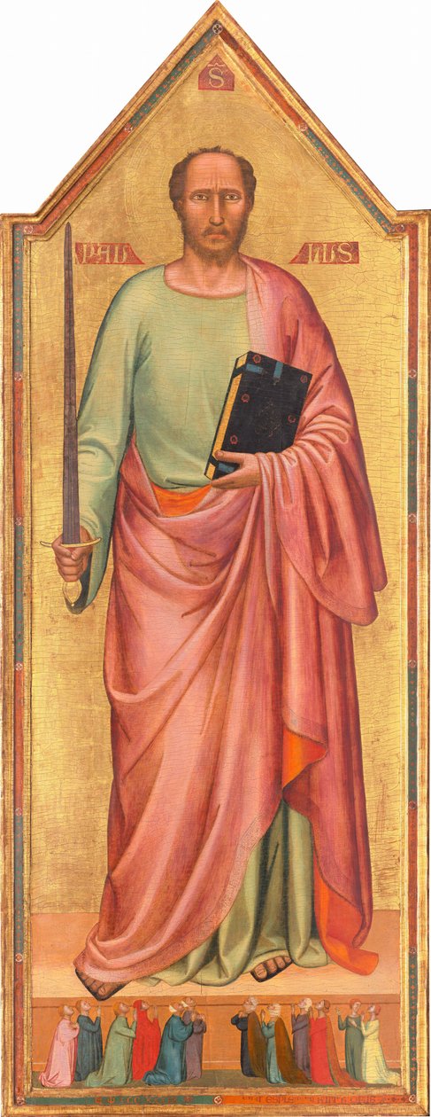 Saint Paul and a Group of Worshippers, 1333 by Bernardo Daddi