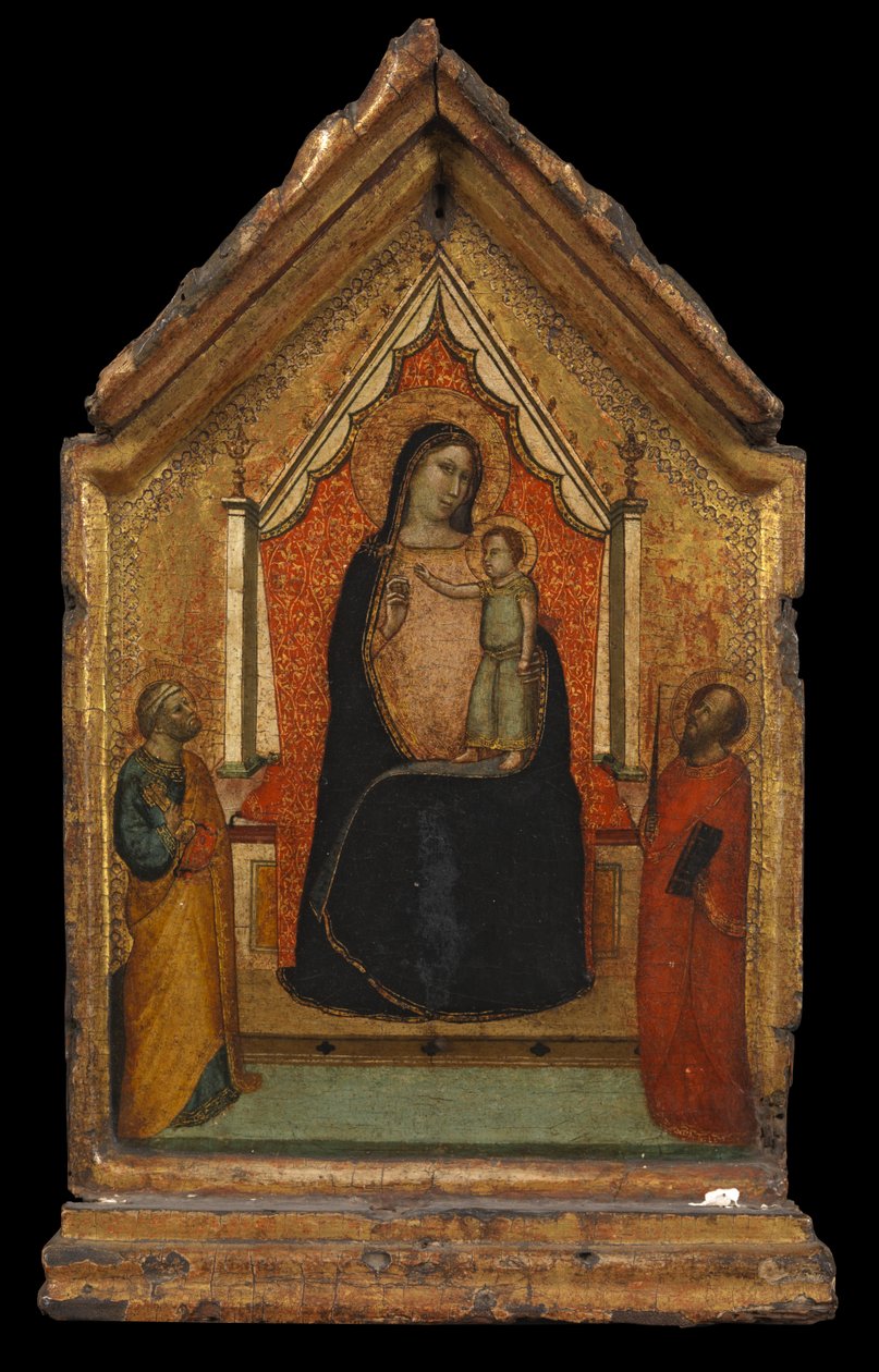 Virgin and Child with Saint Peter and Saint Paul by Bernardo Daddi