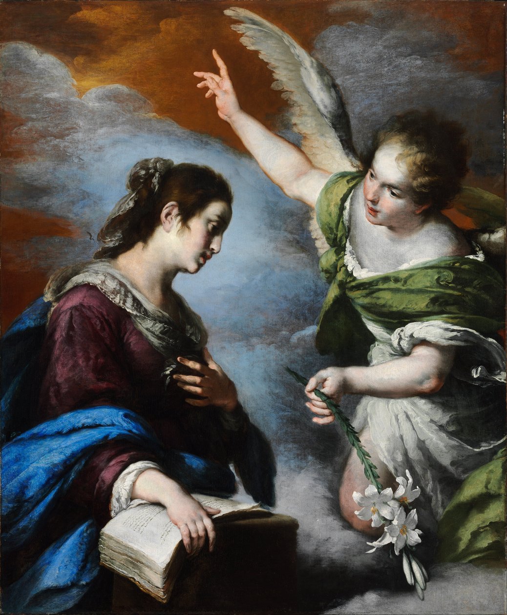Annunciation by Bernardo Strozzi