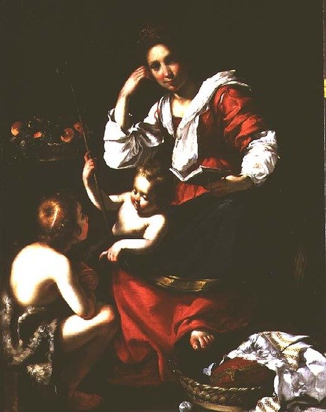 Madonna and Child with the Infant St. John the Baptist by Bernardo Strozzi