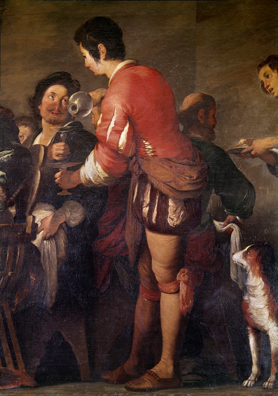 The Meal at the House of Simon the Pharisee (detail) by Bernardo Strozzi