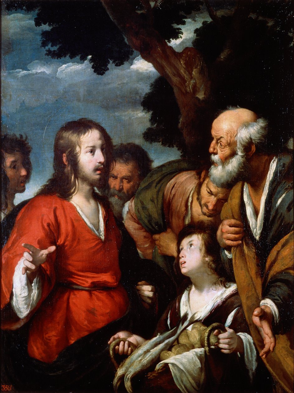 The Miracle of the Five Loaves and Two Fishes by Bernardo Strozzi